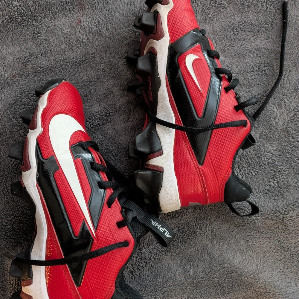 Nike Kids Red and Black Athletic Sneakers